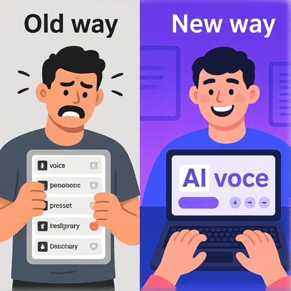 AI Talker old way vs new way comparison